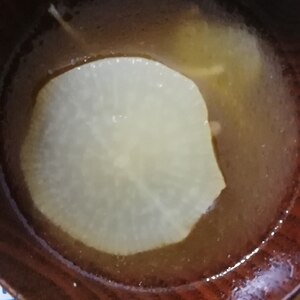 白菜・大根・えのきの味噌汁